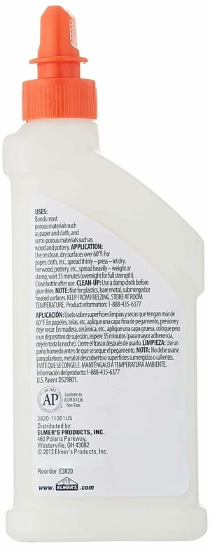 Elmer's Glue-All High Strength Polyvinyl acetate homopolymer All Purpose Adhesive 8 oz - Image 2