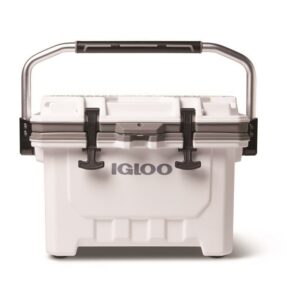 Igloo 24 qt IMX Lockable Insulated Ice Chest Injection Molded Cooler, White