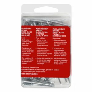 Arrow 1/8 in. D X 1/4 in. Steel Rivets Silver 100 pk RMS1/8IP - Image 4