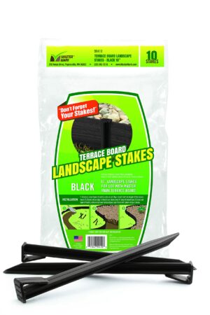 Master Mark Terrace Board 10 in. H Plastic Black Stake Kit 99410