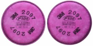 3M P100 Respirator Mask Replacement Filter Pink 2 pc