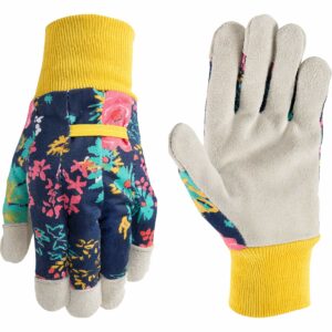 Wells Lamont Women's Indoor/Outdoor Liberty Print Gardening Gloves Multicolored Small