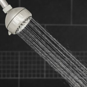 Waterpik PowerSpray Plus Brushed Nickel 5 settings Showerhead 1.8 gpm - Image 2