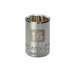Craftsman 16mm Easy-To-Read Standard Socket 1/2 Drive 12-Point 34068 USA