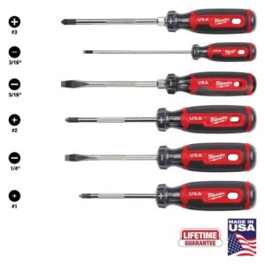 Milwaukee Phillips & Slotted Made In USA Screwdriver Set 6 pc MT200-6 - Image 4