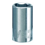 Craftsman 11/32 in. X 1/4 in. drive SAE 6 Point Standard Shallow Socket