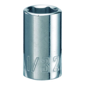 Craftsman 11/32 in. X 1/4 in. drive SAE 6 Point Standard Shallow Socket