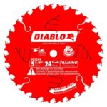 Diablo 5-3/8 in. D X 10 mm TiCo Hi-Density Carbide Trim Saw Blade 24 teeth