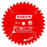 Diablo 5-3/8 in. D X 10 mm TiCo Hi-Density Carbide Trim Saw Blade 36 teeth