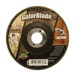 Gator 4 in. D X 5/8 in. Aluminum Oxide Flap Disc 80 Grit 9708