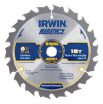 Irwin Marathon 6-1/2 in. D X 5/8 in. Classic Carbide Circular Saw Blade 18 teeth