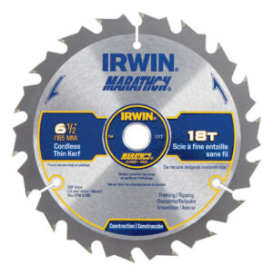 Irwin Marathon 6-1/2 in. D X 5/8 in. Classic Carbide Circular Saw Blade 18 teeth