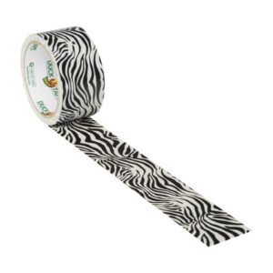 Duck 1.88 in. W X 10 yd L Black/White Zig-Zag Zebra Duct Tape 1398132 - Image 2
