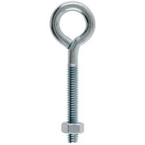 Hampton 1/4 in. X 3 in. L Zinc-Plated Steel Eyebolt (Pack of 10)