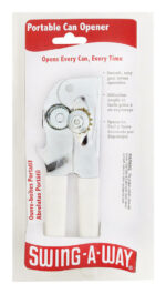 Swing-A-Way White Steel Manual Portable Can Opener 407WH