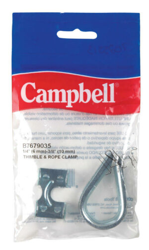 Campbell Zinc-Plated Nickel Rope Clamps B7679035