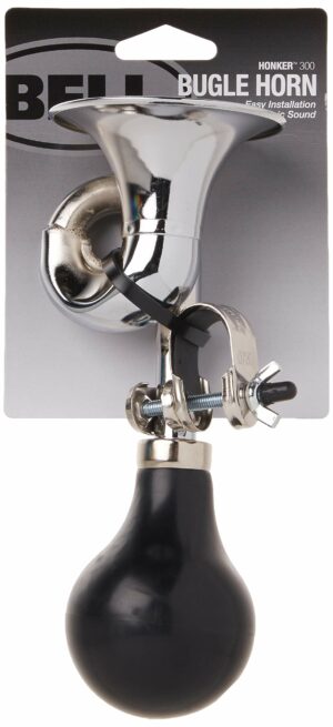 Bell Sports Honker 300 Steel Bugle Horn Silver/Black - Image 2