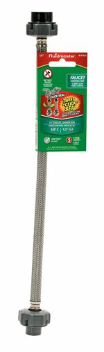 Fluidmaster 3/8" Compression X 1/2" FIP 16 in. Stainless Steel Supply Line