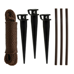 Bond 10 in. H Black Plastic Tree Stakes 3-pack 658 - Image 2
