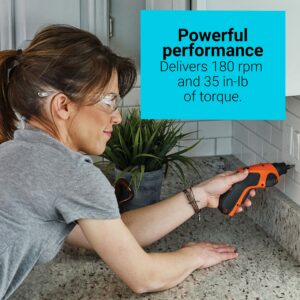 Black+Decker 4V MAX Cordless Rechargeable Screwdriver BDCS20C - Image 3