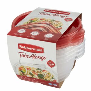 Rubbermaid TakeAlongs 3.2 cups Clear Food Storage Container 4 pk