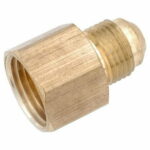 Anderson Metals 3/8 in. Flare 1/2 in. D FIP Brass Coupling (Pack of 5)