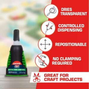 Loctite Extra Time Control High Strength Cyanoacrylate Super Glue 4 gm - Image 3