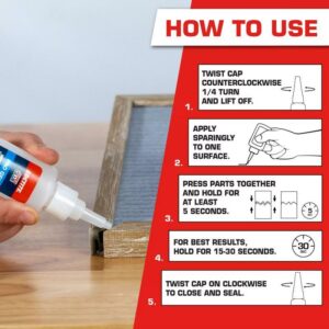 Loctite Super Glue Professional Gel  Pack of 1  Clear 20 g Bottle - Image 2