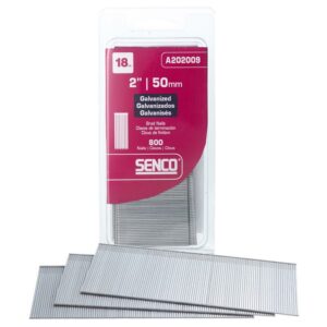 Senco 2 in. L X 18 Ga. Straight Strip Galvanized Brad Nails 800 pk A202009