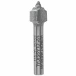Vermont American 1/2 in. D X 1/2 in. X 1-7/8 in. L Carbide Tipped 2-Flute Classical Router Bit