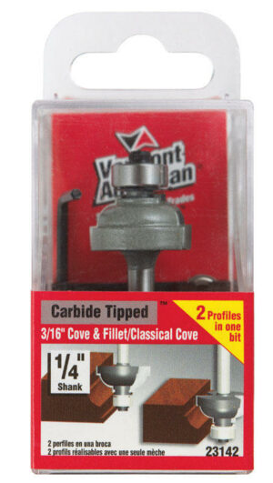 Vermont American 1 in. D X 3/16 in. X 2-1/8 in. L Carbide Tipped Cove & Fillet Router Bit - Image 3