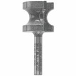 Vermont American 23157 3/16-Inch Radius Carbide Tipped Bull Nose Router Bit, 2-Flute 1/4-Inch Shank