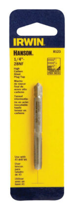 Irwin Hanson High Carbon Steel SAE Fraction Tap 1/4 in. 8123