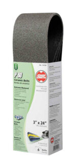 Shopsmith 24 in. L X 3 in. W Ceramic Sanding Belt 60 Grit Coarse 4 pc