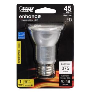 Feit Enhance PAR16 E26 (Medium) LED Bulb Bright White 45 Watt Equivalence