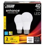 Feit Enhance A19 E26 (Medium) LED Bulb Bright White 40 Watt Equivalence