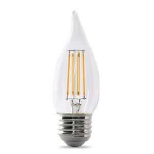 Feit Enhance CA10 (Flame Tip) E26 (Medium) LED Bulb Daylight 60 Watt Eq 2 pk - Image 2