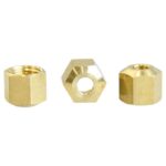ATC 3/16 in. Compression 3/16 in. D Compression Brass Nut 3-pk (Case of 5)