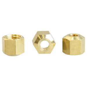 ATC 3/16 in. Compression 3/16 in. D Compression Brass Nut 3-pk (Case of 5)