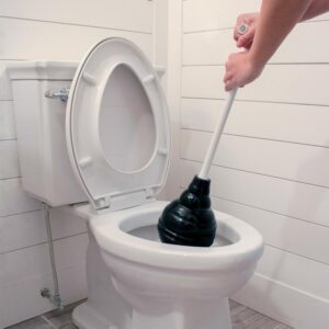 Korky Beehive Max Toilet Plunger with Holder 16 in. L X 6 in. D 97-4A - Image 2
