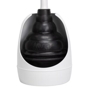 Korky Beehive Max Toilet Plunger with Holder 16 in. L X 6 in. D 97-4A - Image 4