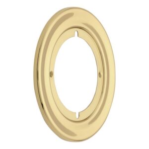 Kwikset Polished Brass Gold Steel Door Knob Rosettes 92930-012 - Image 2