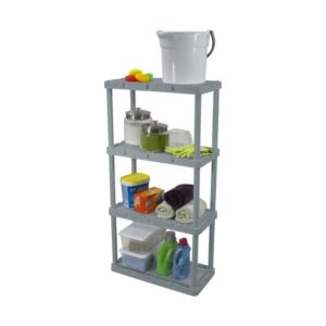 Gracious Living 48 in. H X 24 in. W X 12 in. D Plastic 4-Tier Shelving Unit - Image 3