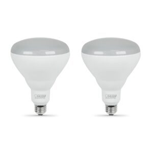 Feit Performance BR40 E26 (Medium) LED Bulb Soft White 65 Watt Equivalence 2 pk - Image 2