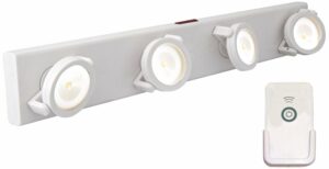 Rite Lite Battery Powered LED Track Light with Remote White