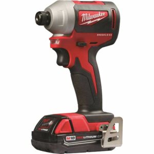 Milwaukee M18 1/4" Cordless Brushless Compact Impact Driver Kit Battery & Charger - Image 6
