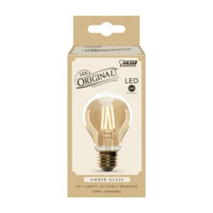 Feit A19 E26 (Medium) LED Bulb Amber Soft White 60 Watt Equivalence - Image 2