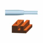 Vermont American 1/4 in. D X 1/8 x 5/16 in. X 2 in. L Carbide Tipped 1-Flute Straight Router Bit