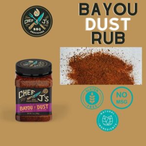 Chef J's BBQ Provisions Bayou Dust BBQ Rub 7 oz - Image 3