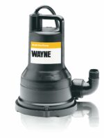 Wayne 1/3 HP 2600 gph Thermoplastic Switchless Switch Bottom AC Submersible Multi-Use Pump